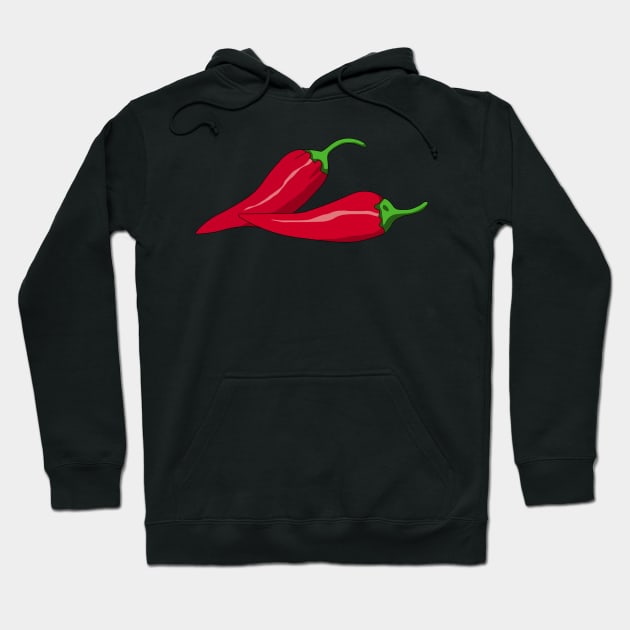 Red pepper Hoodie by Grazia